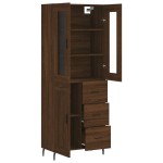 vidaXL Dulap înalt, stejar maro, 69,5x34x180 cm, lemn compozit vidaXL Dulap înalt, stejar maro, 69,5x34x180 cm, lemn compozit