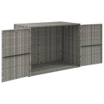 vidaXL Dulap de depozitare de grădină, gri, 100x55,5x80 cm, poliratan