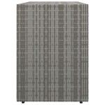 vidaXL Dulap de depozitare de grădină, gri, 100x55,5x80 cm, poliratan