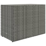 vidaXL Dulap de depozitare de grădină, gri, 100x55,5x80 cm, poliratan