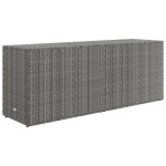vidaXL Dulap de depozitare de grădină, gri, 198x55,5x80 cm, poliratan