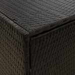 vidaXL Dulap depozitare de grădină, negru, 59x40x180 cm, poliratan vidaXL Dulap depozitare de grădină, negru, 59x40x180 cm, poliratan