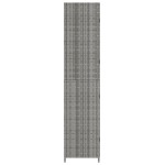 vidaXL Dulap depozitare de grădină, gri, 59x40x180 cm, poliratan