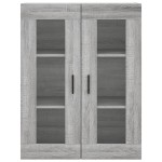 vidaXL Dulap înalt, gri sonoma, 69,5x34x180 cm, lemn compozit