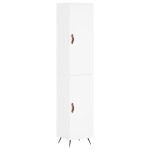vidaXL Dulap înalt, alb, 34,5x34x180 cm, lemn prelucrat vidaXL Dulap înalt, alb, 34,5x34x180 cm, lemn prelucrat