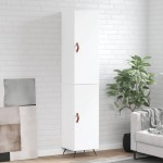 vidaXL Dulap înalt, alb, 34,5x34x180 cm, lemn prelucrat vidaXL Dulap înalt, alb, 34,5x34x180 cm, lemn prelucrat