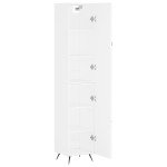 vidaXL Dulap înalt, alb, 34,5x34x180 cm, lemn prelucrat vidaXL Dulap înalt, alb, 34,5x34x180 cm, lemn prelucrat