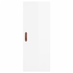 vidaXL Dulap înalt, alb extralucios, 34,5x34x180 cm, lemn prelucrat vidaXL Dulap înalt, alb extralucios, 34,5x34x180 cm, lemn prelucrat