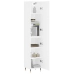 vidaXL Dulap înalt, alb, 34,5x34x180 cm, lemn prelucrat vidaXL Dulap înalt, alb, 34,5x34x180 cm, lemn prelucrat
