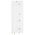 vidaXL Dulap înalt, alb, 34,5x34x180 cm, lemn prelucrat vidaXL Dulap înalt, alb, 34,5x34x180 cm, lemn prelucrat