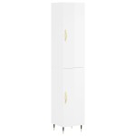 vidaXL Dulap înalt, alb extralucios, 34,5x34x180 cm, lemn prelucrat vidaXL Dulap înalt, alb extralucios, 34,5x34x180 cm, lemn prelucrat