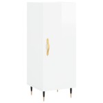 vidaXL Dulap înalt, alb extralucios, 34,5x34x180 cm, lemn prelucrat vidaXL Dulap înalt, alb extralucios, 34,5x34x180 cm, lemn prelucrat