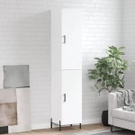 vidaXL Dulap înalt, alb, 34,5x34x180 cm, lemn prelucrat vidaXL Dulap înalt, alb, 34,5x34x180 cm, lemn prelucrat