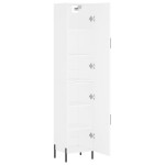 vidaXL Dulap înalt, alb, 34,5x34x180 cm, lemn prelucrat vidaXL Dulap înalt, alb, 34,5x34x180 cm, lemn prelucrat