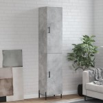 vidaXL Dulap înalt, gri beton, 34,5x34x180 cm, lemn prelucrat vidaXL Dulap înalt, gri beton, 34,5x34x180 cm, lemn prelucrat
