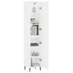 vidaXL Dulap înalt, alb, 34,5x34x180 cm, lemn prelucrat vidaXL Dulap înalt, alb, 34,5x34x180 cm, lemn prelucrat