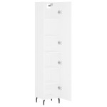 vidaXL Dulap înalt, alb, 34,5x34x180 cm, lemn prelucrat vidaXL Dulap înalt, alb, 34,5x34x180 cm, lemn prelucrat
