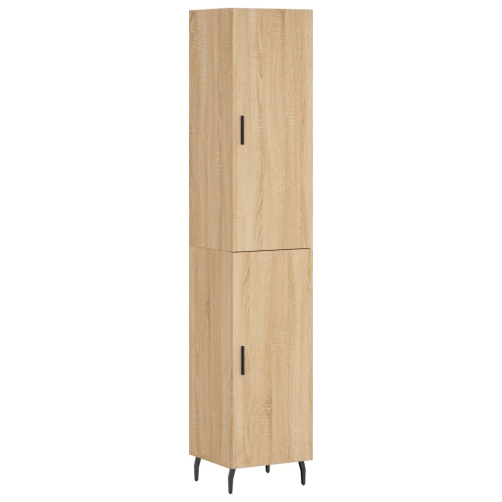 vidaXL Dulap înalt, stejar sonoma, 34,5x34x180 cm, lemn prelucrat