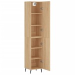 vidaXL Dulap înalt, stejar sonoma, 34,5x34x180 cm, lemn prelucrat