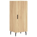 vidaXL Dulap înalt, stejar sonoma, 34,5x34x180 cm, lemn prelucrat
