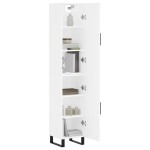 vidaXL Dulap înalt, alb, 34,5x34x180 cm, lemn prelucrat vidaXL Dulap înalt, alb, 34,5x34x180 cm, lemn prelucrat