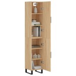 vidaXL Dulap înalt, stejar sonoma, 34,5x34x180 cm, lemn prelucrat