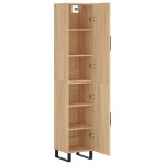 vidaXL Dulap înalt, stejar sonoma, 34,5x34x180 cm, lemn prelucrat