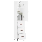 vidaXL Dulap înalt, alb, 34,5x34x180 cm, lemn prelucrat vidaXL Dulap înalt, alb, 34,5x34x180 cm, lemn prelucrat