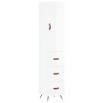 vidaXL Dulap înalt, alb extralucios, 34,5x34x180 cm, lemn prelucrat vidaXL Dulap înalt, alb extralucios, 34,5x34x180 cm, lemn prelucrat