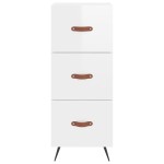 vidaXL Dulap înalt, alb extralucios, 34,5x34x180 cm, lemn prelucrat vidaXL Dulap înalt, alb extralucios, 34,5x34x180 cm, lemn prelucrat