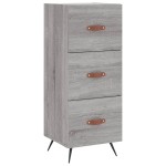 vidaXL Dulap înalt, gri sonoma, 34,5x34x180 cm, lemn prelucrat