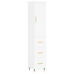 vidaXL Dulap înalt, alb, 34,5x34x180 cm, lemn prelucrat vidaXL Dulap înalt, alb, 34,5x34x180 cm, lemn prelucrat
