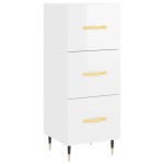 vidaXL Dulap înalt, alb extralucios, 34,5x34x180 cm, lemn prelucrat vidaXL Dulap înalt, alb extralucios, 34,5x34x180 cm, lemn prelucrat