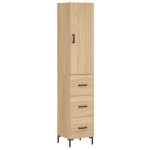 vidaXL Dulap înalt, stejar sonoma, 34,5x34x180 cm, lemn prelucrat