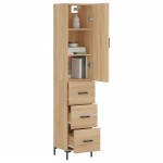 vidaXL Dulap înalt, stejar sonoma, 34,5x34x180 cm, lemn prelucrat