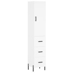 vidaXL Dulap înalt, alb, 34,5x34x180 cm, lemn prelucrat vidaXL Dulap înalt, alb, 34,5x34x180 cm, lemn prelucrat