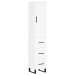 vidaXL Dulap înalt, alb, 34,5x34x180 cm, lemn prelucrat vidaXL Dulap înalt, alb, 34,5x34x180 cm, lemn prelucrat