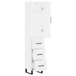 vidaXL Dulap înalt, alb, 34,5x34x180 cm, lemn prelucrat vidaXL Dulap înalt, alb, 34,5x34x180 cm, lemn prelucrat