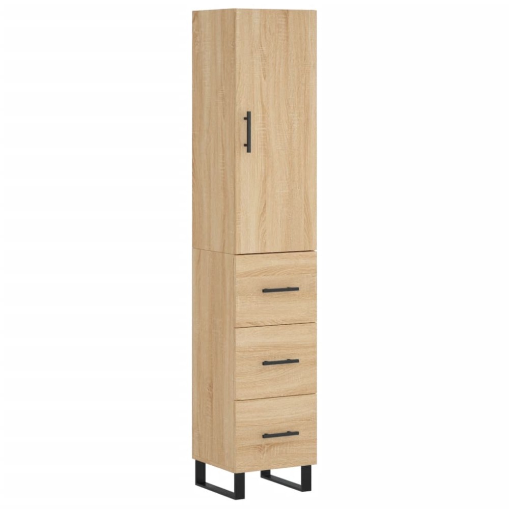 vidaXL Dulap înalt, stejar sonoma, 34,5x34x180 cm, lemn prelucrat
