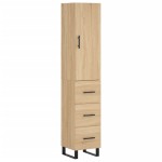 vidaXL Dulap înalt, stejar sonoma, 34,5x34x180 cm, lemn prelucrat