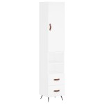 vidaXL Dulap înalt, alb, 34,5x34x180 cm, lemn prelucrat vidaXL Dulap înalt, alb, 34,5x34x180 cm, lemn prelucrat
