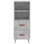 vidaXL Dulap înalt, gri beton, 34,5x34x180 cm, lemn prelucrat vidaXL Dulap înalt, gri beton, 34,5x34x180 cm, lemn prelucrat