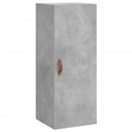 vidaXL Dulap înalt, gri beton, 34,5x34x180 cm, lemn prelucrat vidaXL Dulap înalt, gri beton, 34,5x34x180 cm, lemn prelucrat