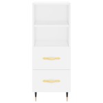 vidaXL Dulap înalt, alb, 34,5x34x180 cm, lemn prelucrat vidaXL Dulap înalt, alb, 34,5x34x180 cm, lemn prelucrat