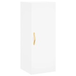 vidaXL Dulap înalt, alb, 34,5x34x180 cm, lemn prelucrat vidaXL Dulap înalt, alb, 34,5x34x180 cm, lemn prelucrat