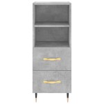 vidaXL Dulap înalt, gri beton, 34,5x34x180 cm, lemn prelucrat vidaXL Dulap înalt, gri beton, 34,5x34x180 cm, lemn prelucrat