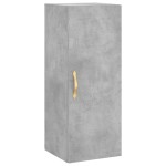 vidaXL Dulap înalt, gri beton, 34,5x34x180 cm, lemn prelucrat vidaXL Dulap înalt, gri beton, 34,5x34x180 cm, lemn prelucrat
