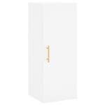 vidaXL Dulap înalt, alb, 34,5x34x180 cm, lemn prelucrat vidaXL Dulap înalt, alb, 34,5x34x180 cm, lemn prelucrat