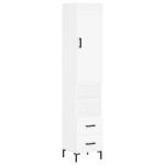 vidaXL Dulap înalt, alb, 34,5x34x180 cm, lemn prelucrat vidaXL Dulap înalt, alb, 34,5x34x180 cm, lemn prelucrat