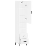 vidaXL Dulap înalt, alb, 34,5x34x180 cm, lemn prelucrat vidaXL Dulap înalt, alb, 34,5x34x180 cm, lemn prelucrat